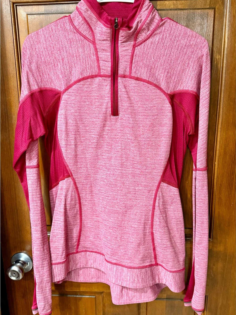 Lululemon athletica Pink Heather Quarter-Zip Pullover